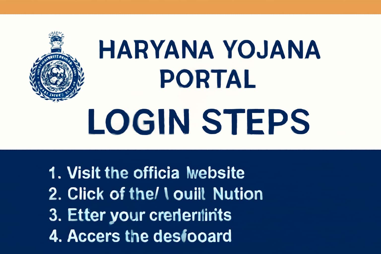Haryana Yojana Portal Login Steps
